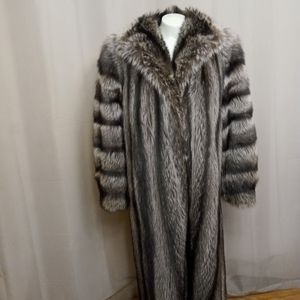 Women's Full Length Raccoon Coat